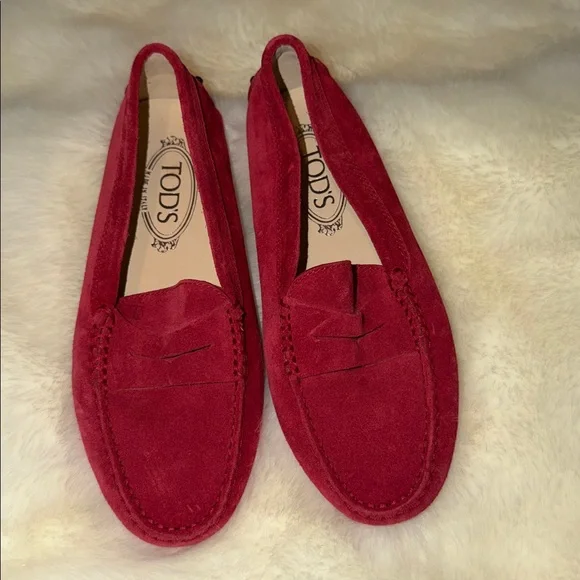 NWOB Tod’s Gommino Suede Driving Shoe Sz 6.5 - Picture 7 of 9